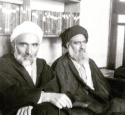 المرحوم آية الله العظمى السيد أبو القاسم الموسوي الخوئي والحجة الشيخ محمد تقي الفلسفي