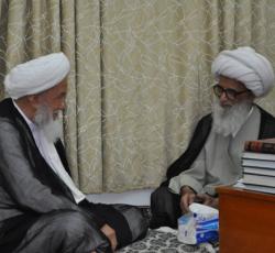 اية الله العظمى الشيخ محمد اسحاق الفياض واية الله العظمى الشيخ بشير حسين النجفي.