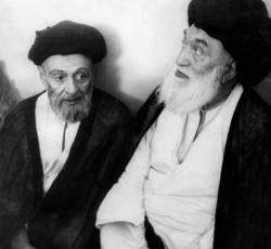 السيد حسين البروجردي والسيد ابو القاسم الكاشاني