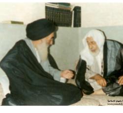 صور لزيارة سماحة اية الله العظمى الشيخ محمد سلمان الهاجري ( قدس سره ) للمرجع الديني الأعلى سماحة اية الله العظمى السيد علي الحسيني السيستاني (دام ظله)