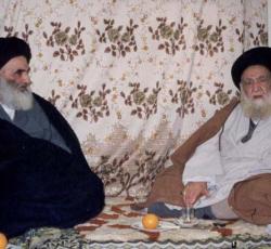 آية الله العظمى السيد ابو القاسم الخوئي(قدس)وآية الله العظمى السيد علي السيستاني (حفظه الله)