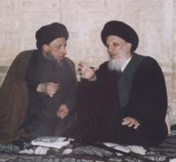 اية الله العظمى السيد محمد سعيد الحكيم واية الله السيد محمد تقي الحكيم