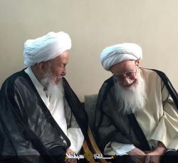 اية اله العظمى الشيخ الفياض واية الله الشيخ صافي الكلبايكاني.