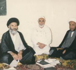 اية الله العظمى الشيخ الفياض واية اله السيد محمد رضا الخلخالي.