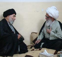 اية الله العظمة الشيخ بشير النجفي واية الله السيد علي السبزواري.