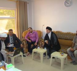 السيد صالح الحكيم والصحفي محمود دياب والدكتور عبد العزيز السيد والشيخ محمد حيدر