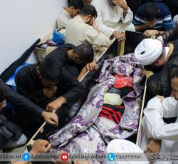 بكاء الاحبة على الجثمان المطهر 